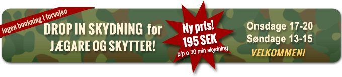 Vi har även Drop In-skytte!